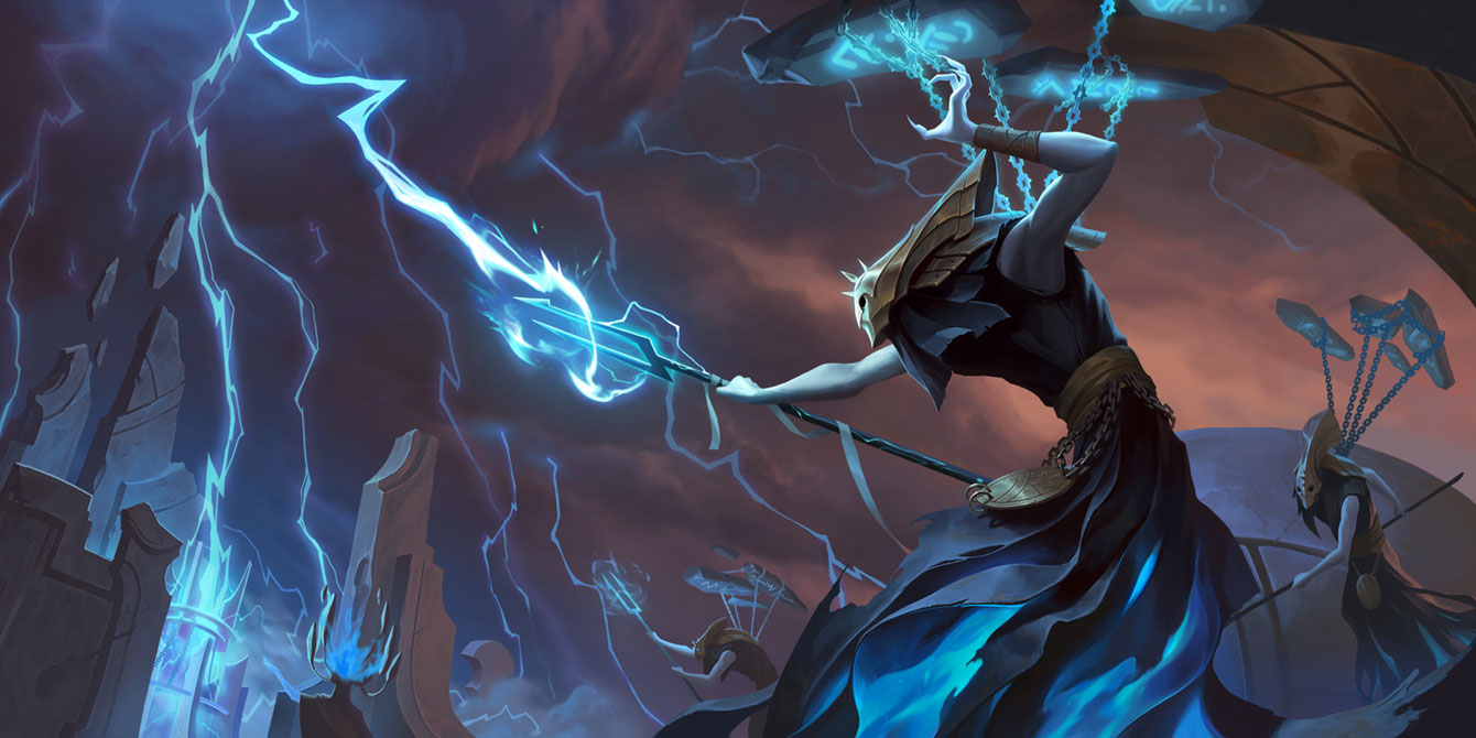 Ruinous Acolyte Art from Legends of Runeterra