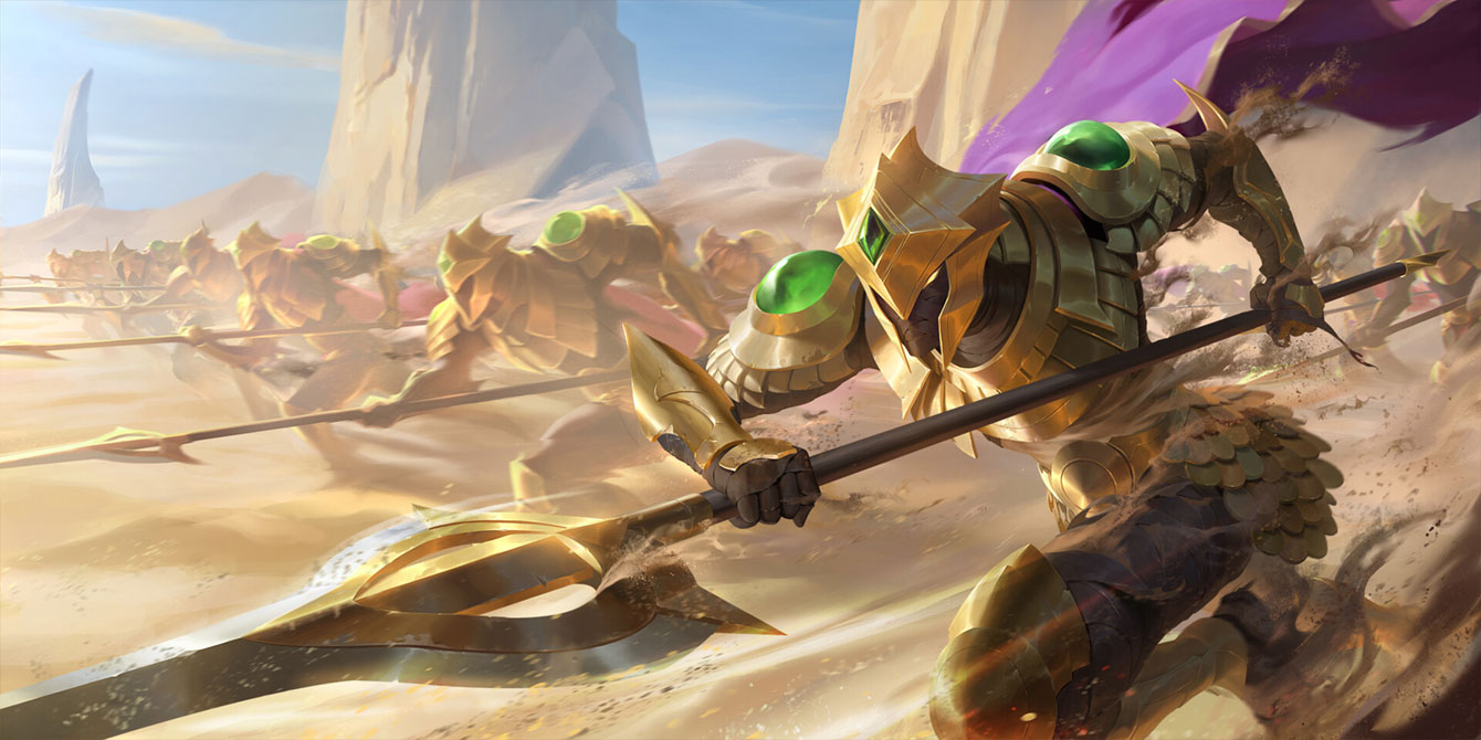 Sand Soldiers Art from Legends of Runeterra