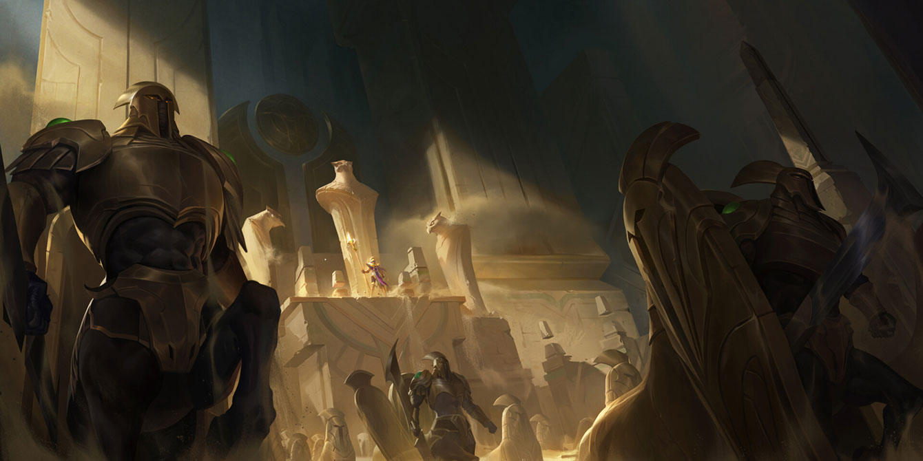 Sandswept Tomb Art from Legends of Runeterra