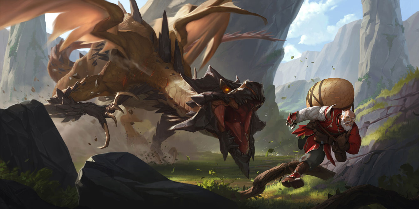 Screeching Dragon Art from Legends of Runeterra