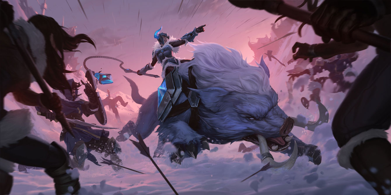 Sejuani Level 2 Art from Legends of Runeterra