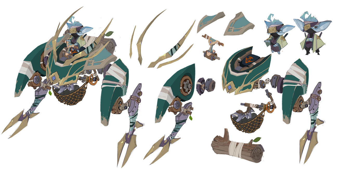 Shadowtech Walker Concept Art from Legends of Runeterra
