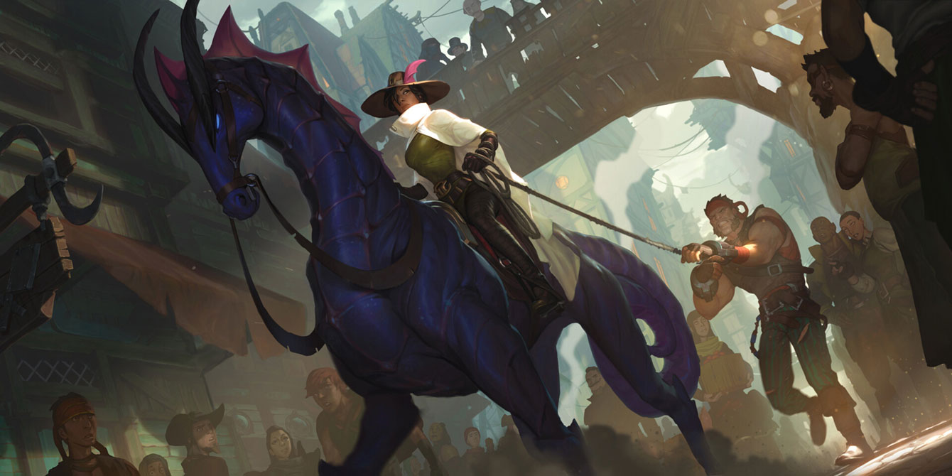 Sheriff Lariette Rose Art from Legends of Runeterra