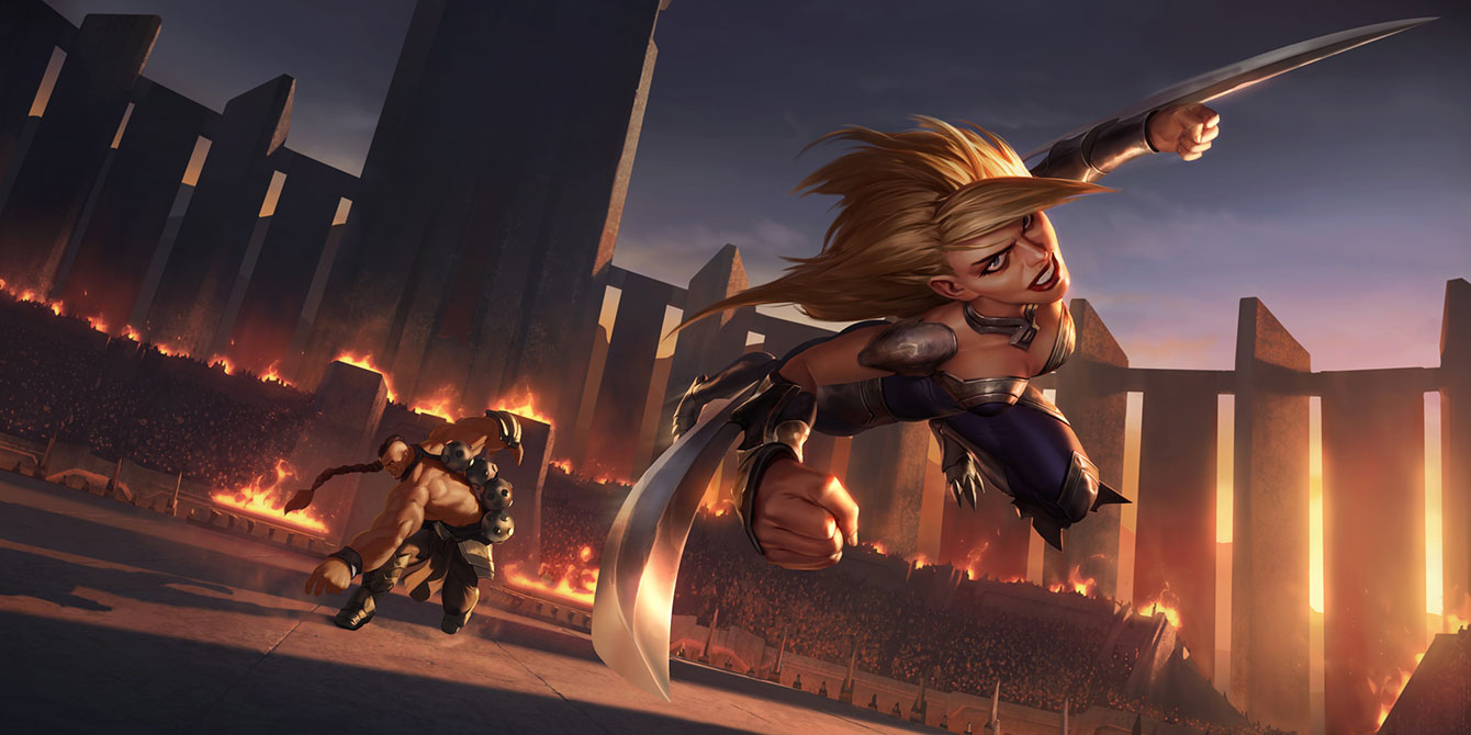 Shiraza the Blade Art from Legends of Runeterra