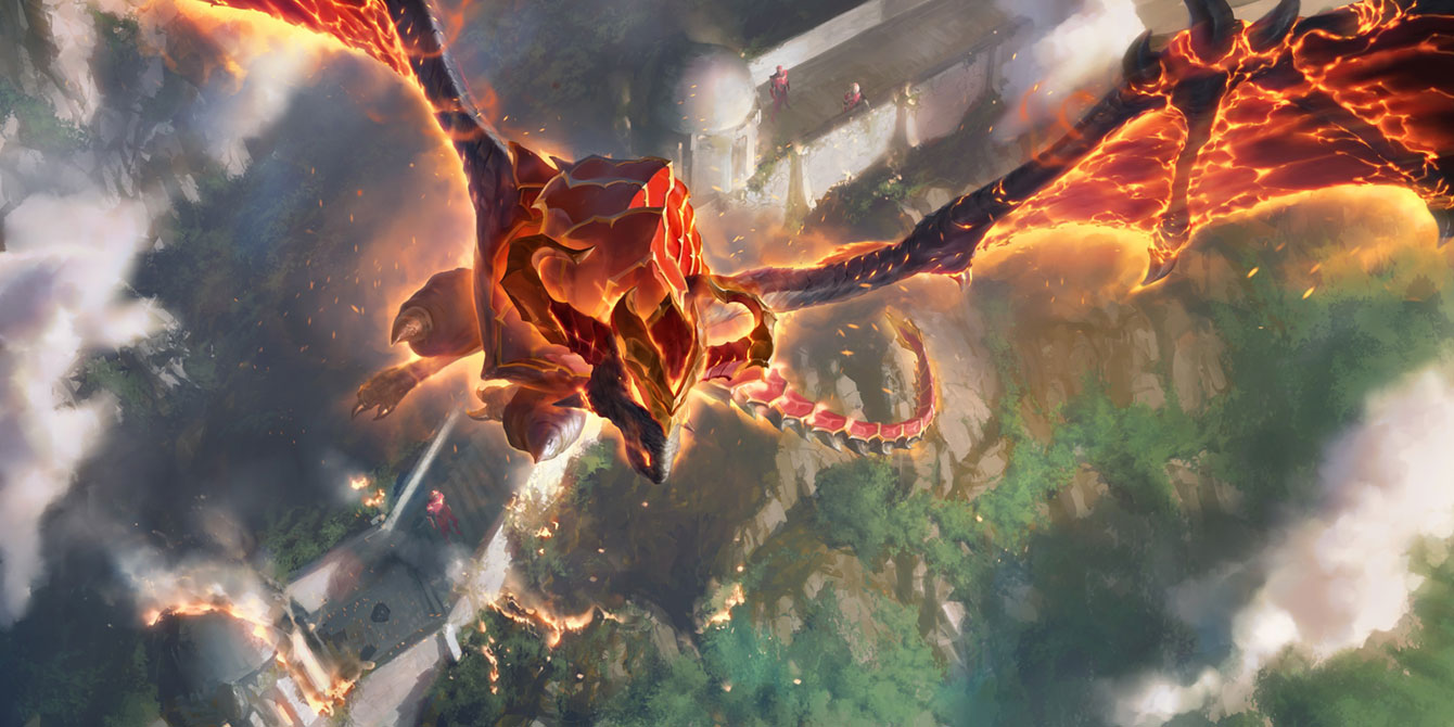 Shyvana Dragon Form Art from Legends of Runeterra