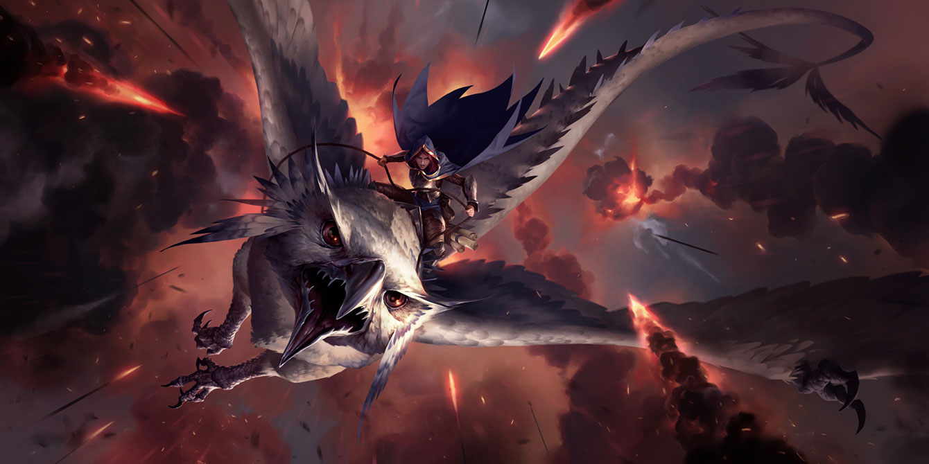Silverwing Scout Art from Legends of Runeterra