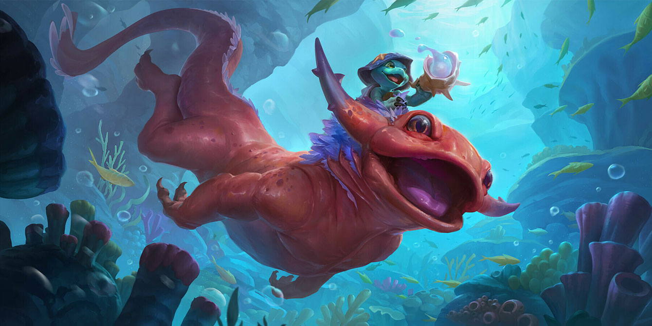 Slippery Waverider Art from Legends of Runeterra