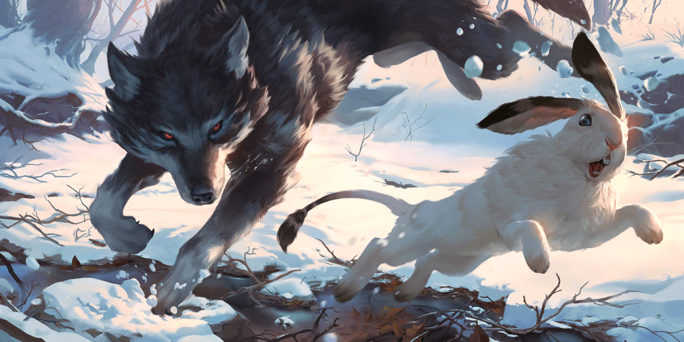 Snow Hare Art from Legends of Runeterra