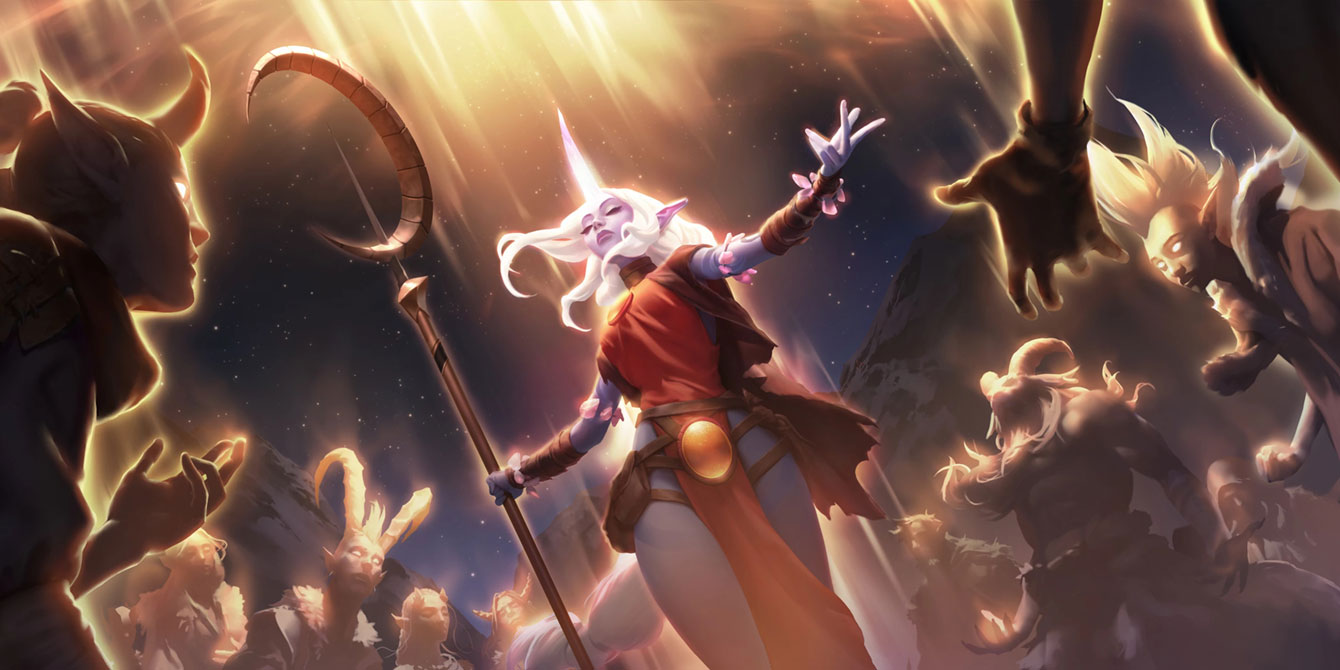 Soraka Level 2 Art from Legends of Runeterra