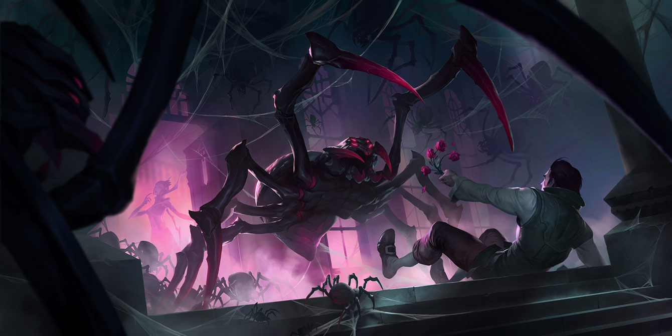 Spider Swarm Art from Legends of Runeterra