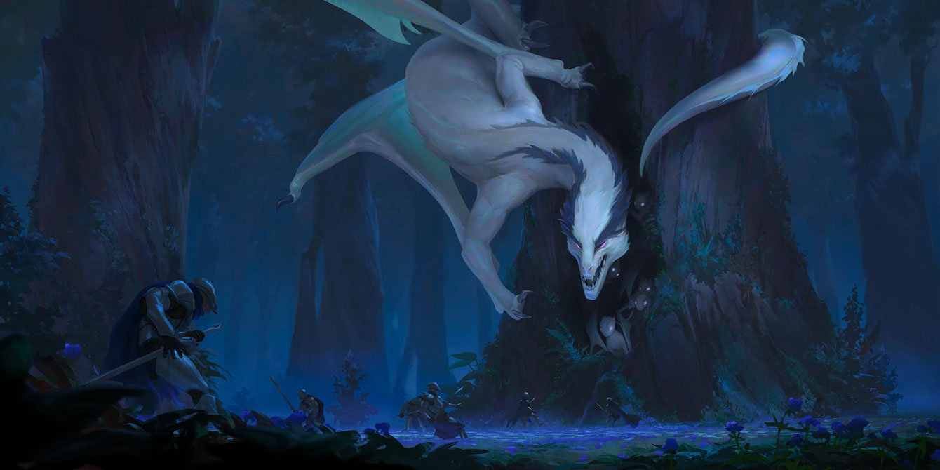 Stalking Broodmother Art from Legends of Runeterra