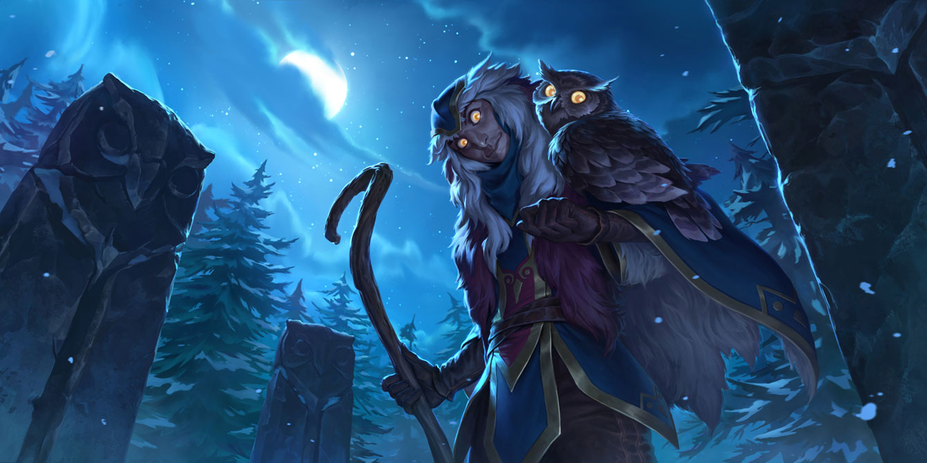 Starlit Seer Art from Legends of Runeterra