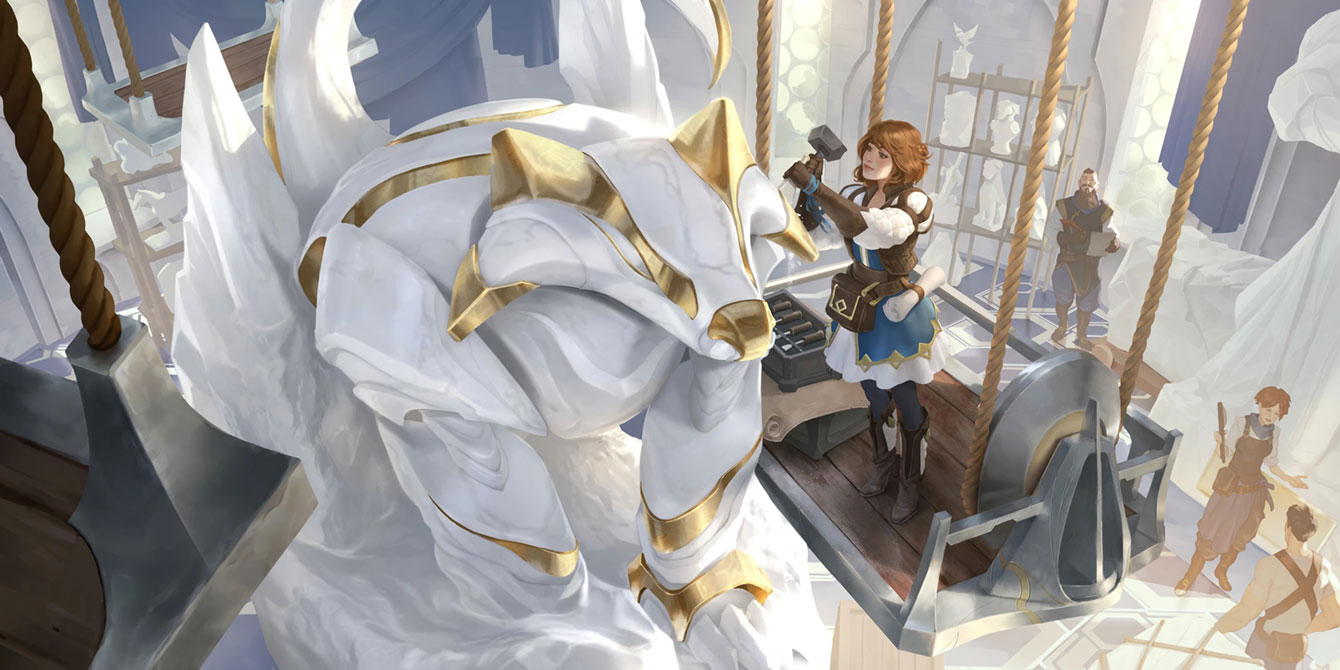 Stony Supressor Art from Legends of Runeterra