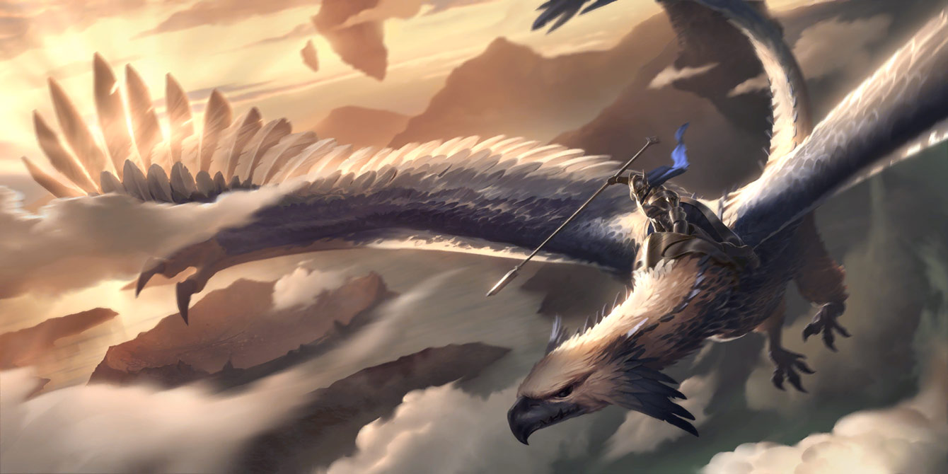 Swiftwing Lancer Art from Legends of Runeterra