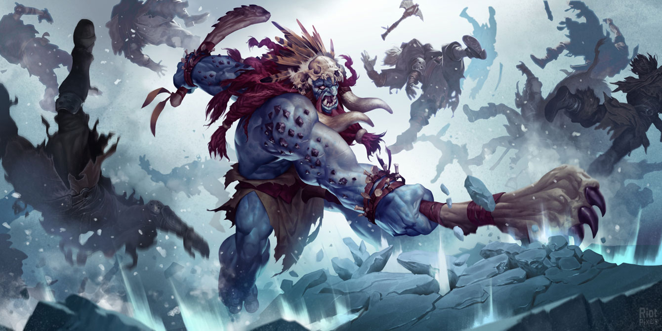Tarkaz the Tribeless Art from Legends of Runeterra