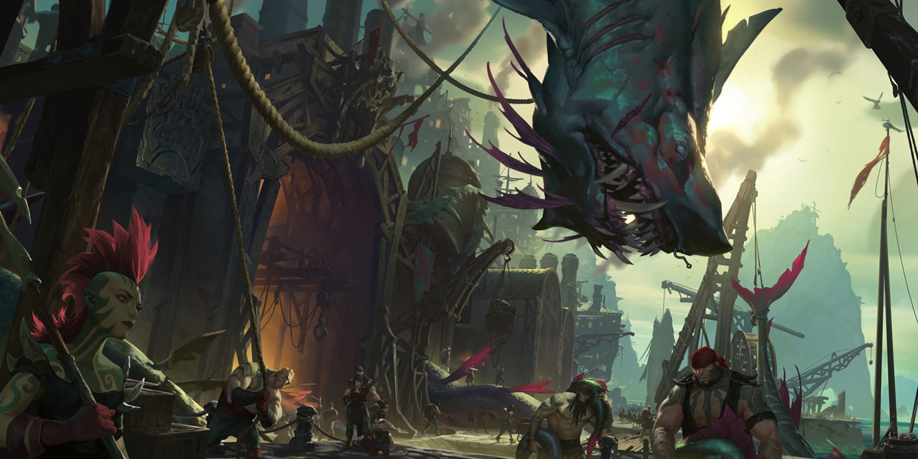 The Slaughter Docks Art from Legends of Runeterra
