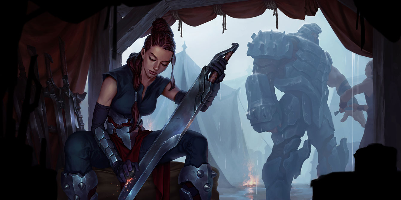 Trifarian Gloryseeker Art from Legends of Runeterra
