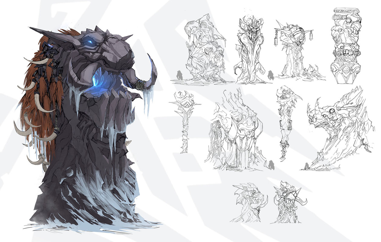 Troll Pillar Art from Legends of Runeterra