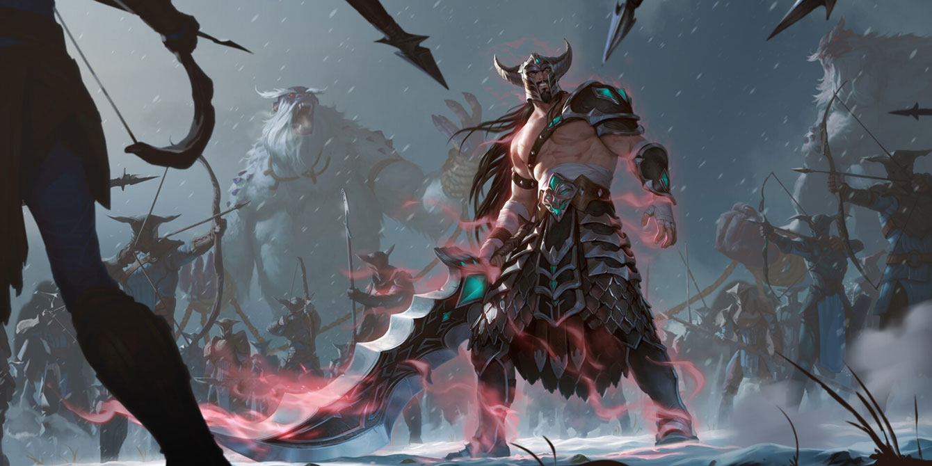 Tryndamere Art from Legends of Runeterra