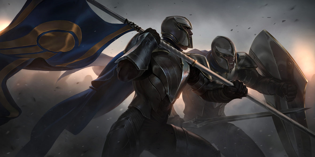 Vanguard Bannerman Art from Legends of Runeterra