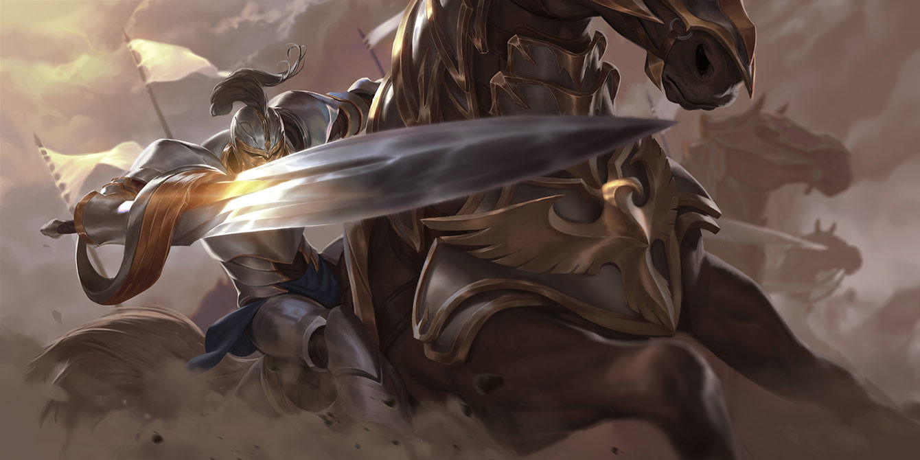 Vanguard Cavalry Art from Legends of Runeterra