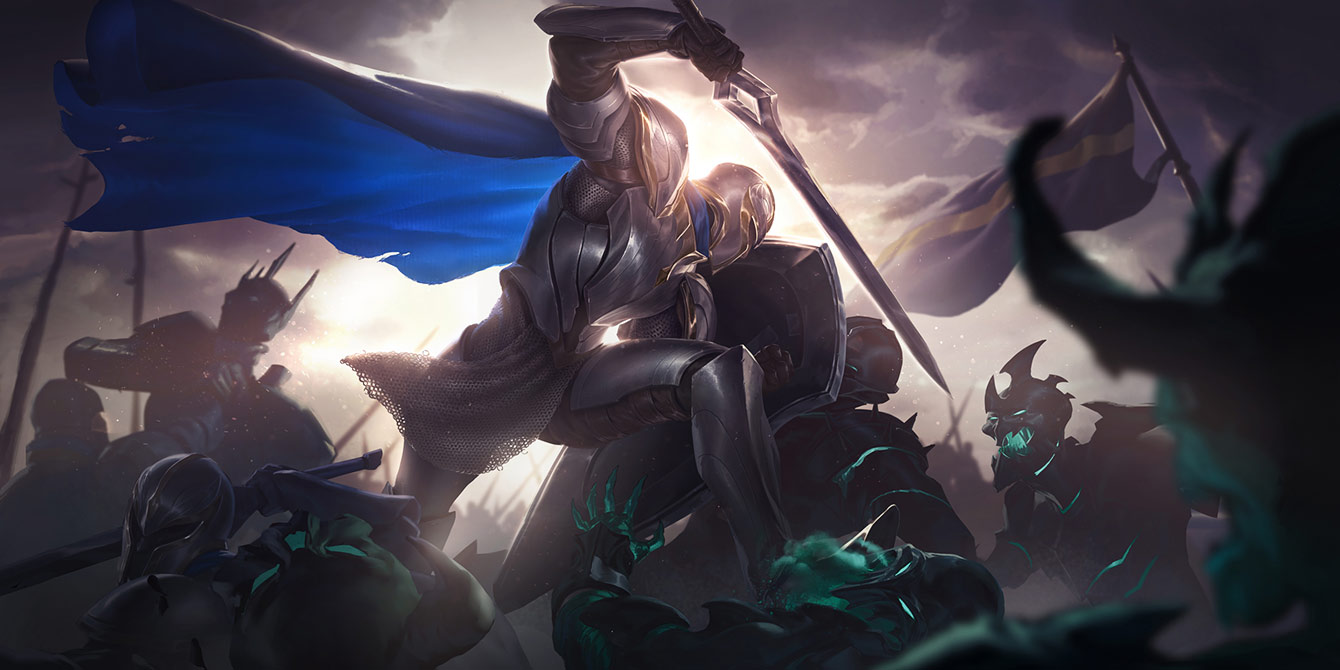 Vanguard Defender Art from Legends of Runeterra