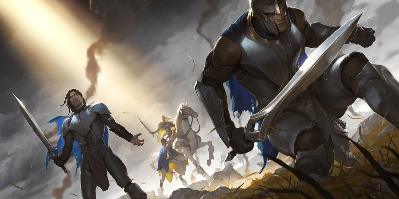 Vanguard Firstblade Art from Legends of Runeterra