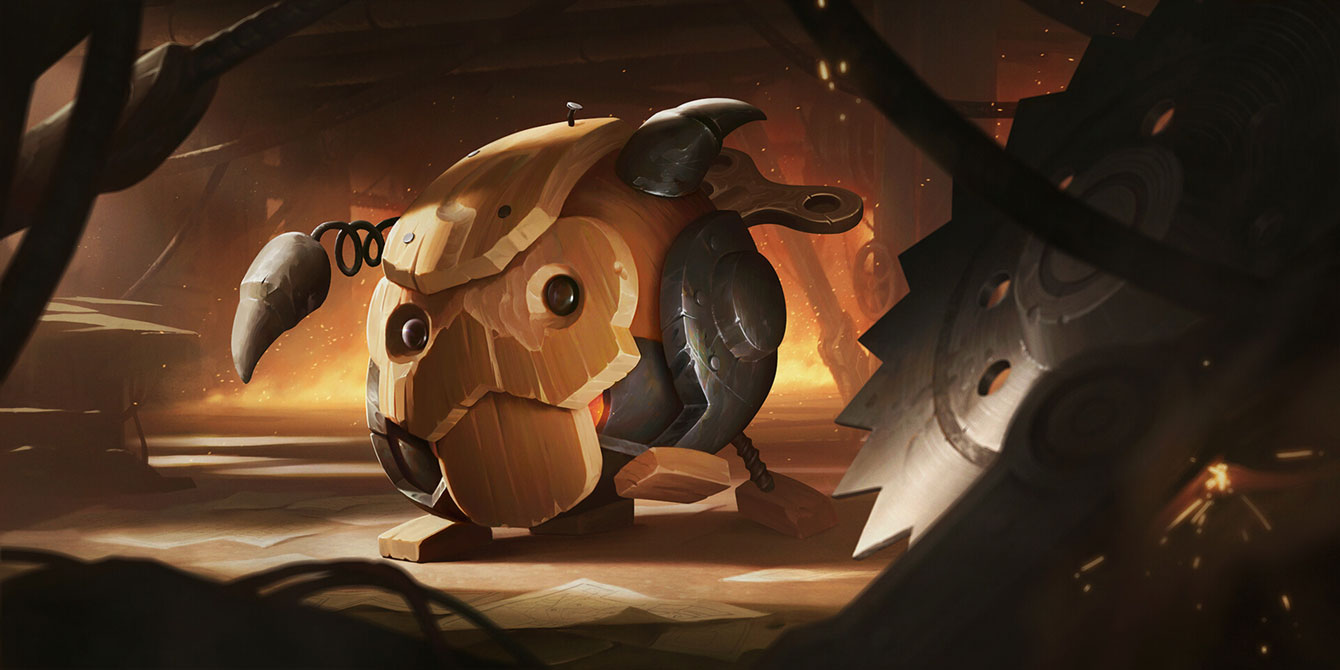Wooden Porobot Art from Legends of Runeterra