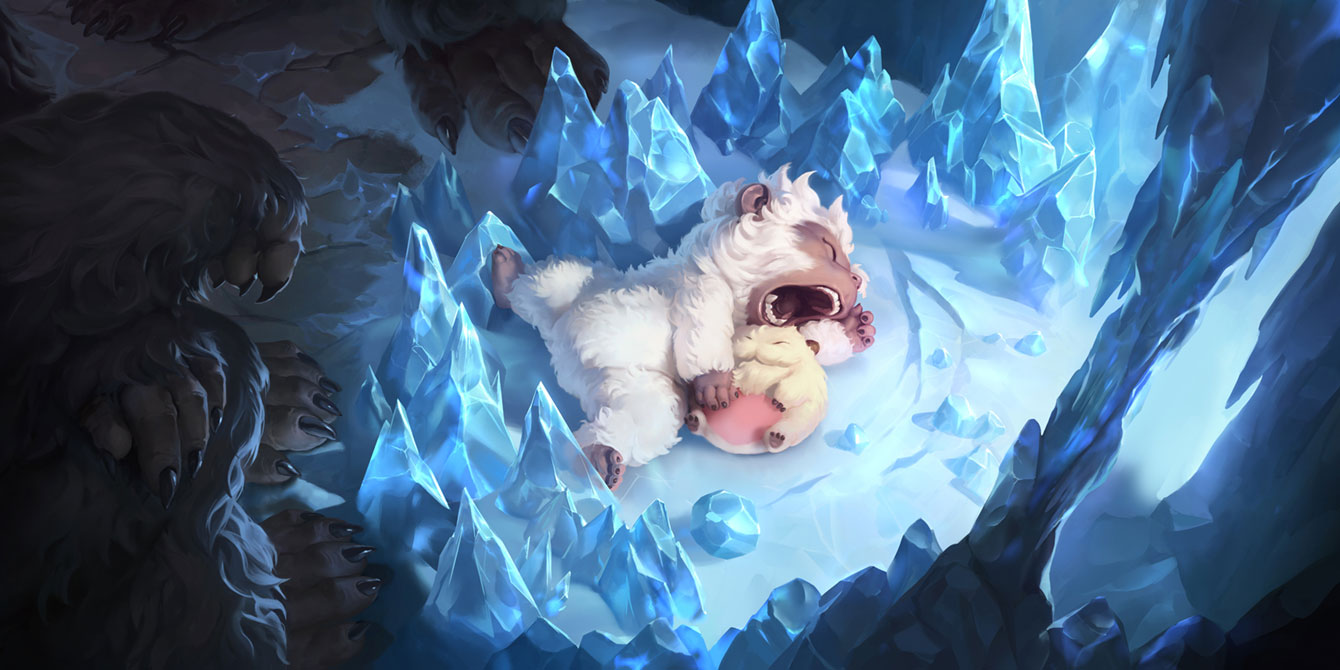 Yeti Yearling Art from Legends of Runeterra