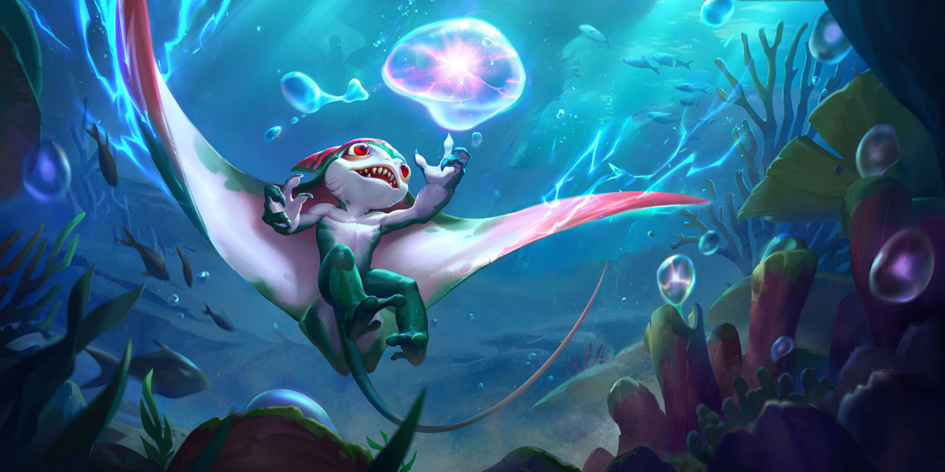 Zap Sprayfin Art from Legends of Runeterra