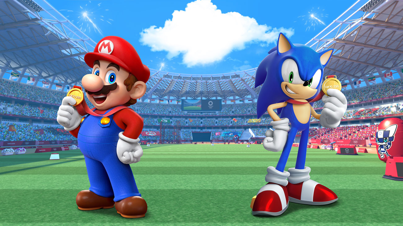 Mario and Sonic Key Art from Mario & Sonic at the Olympic Games Tokyo 2020