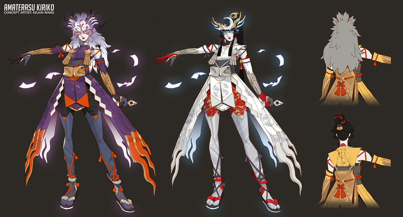 Amaterasu Kiriko Skin Concept Artwork from Overwatch 2