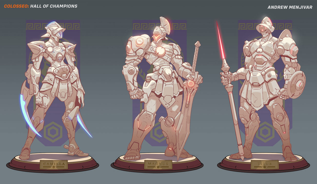 Colosseo Hall of Champions Concept Art from Overwatch 2