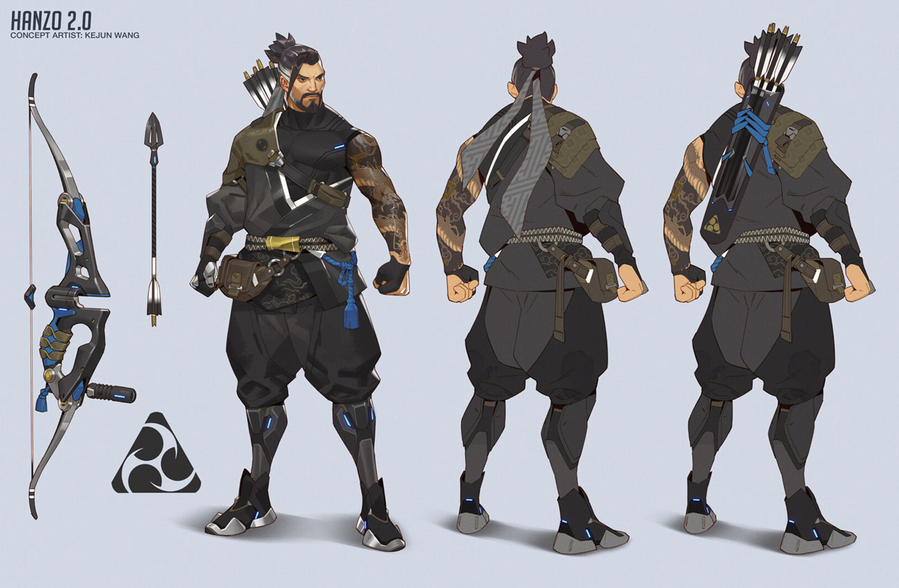 Hanzo Concept Art from Overwatch 2