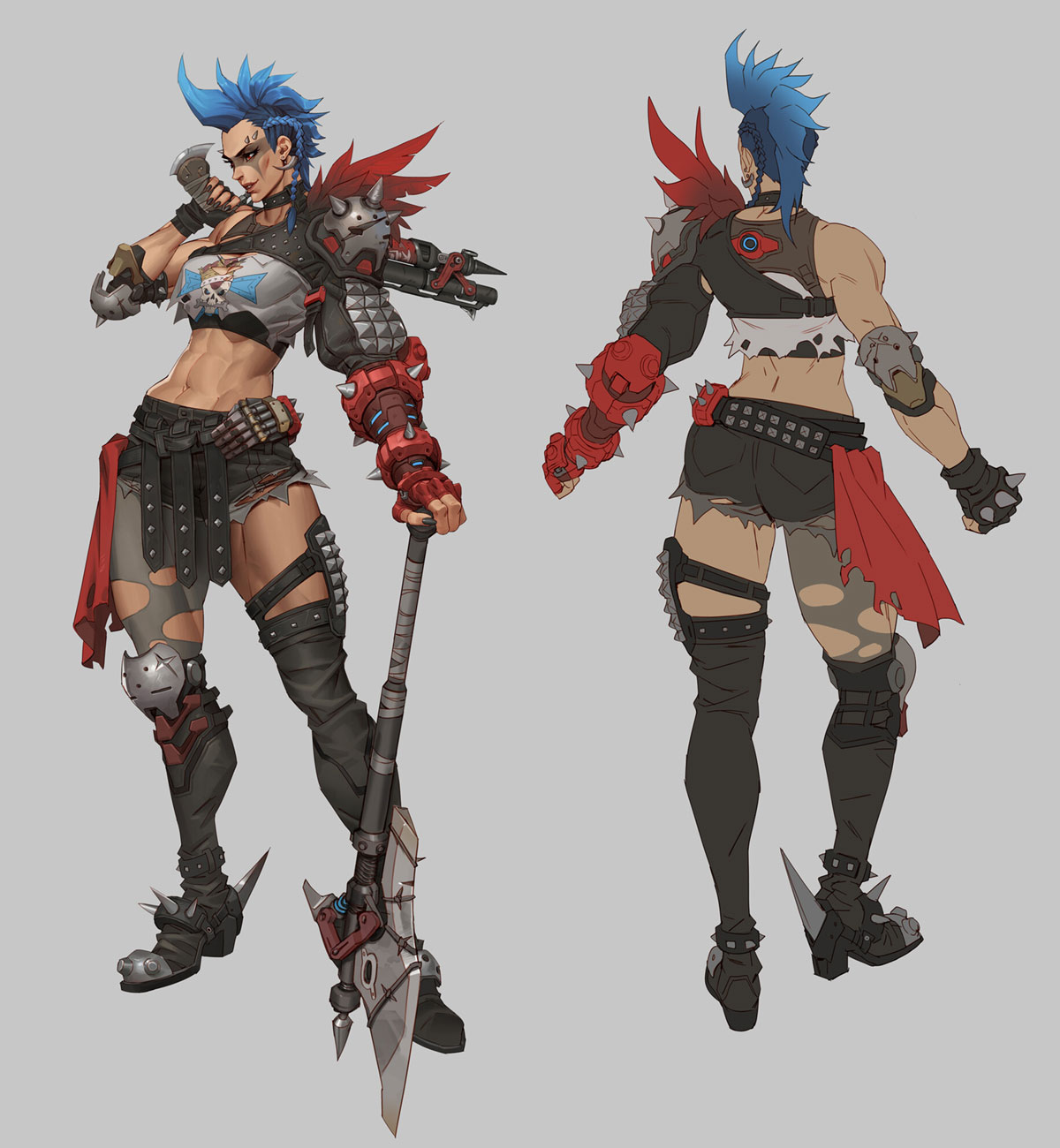 Junker Queen Concept Art from Overwatch 2