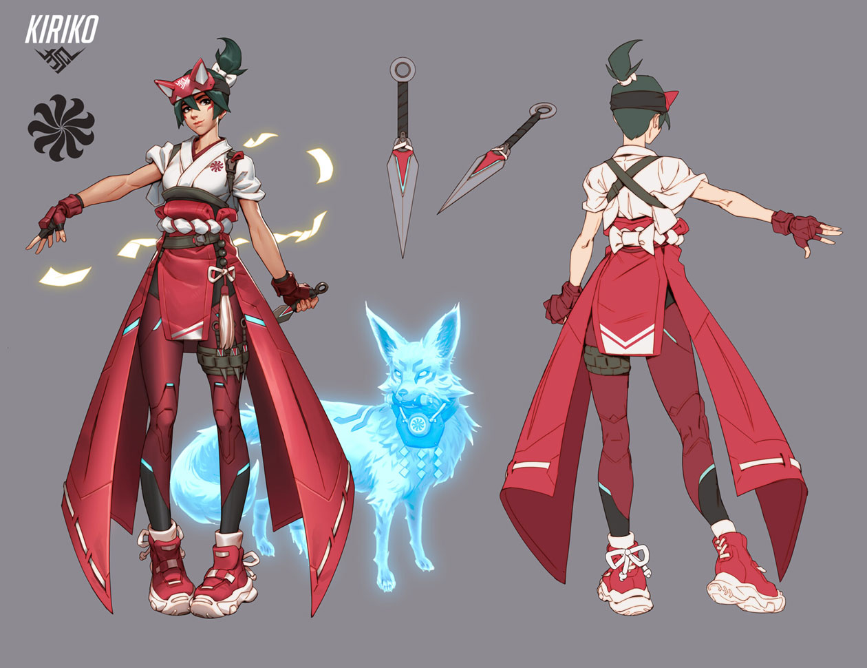Kiriko Kamori Concept Art from Overwatch 2