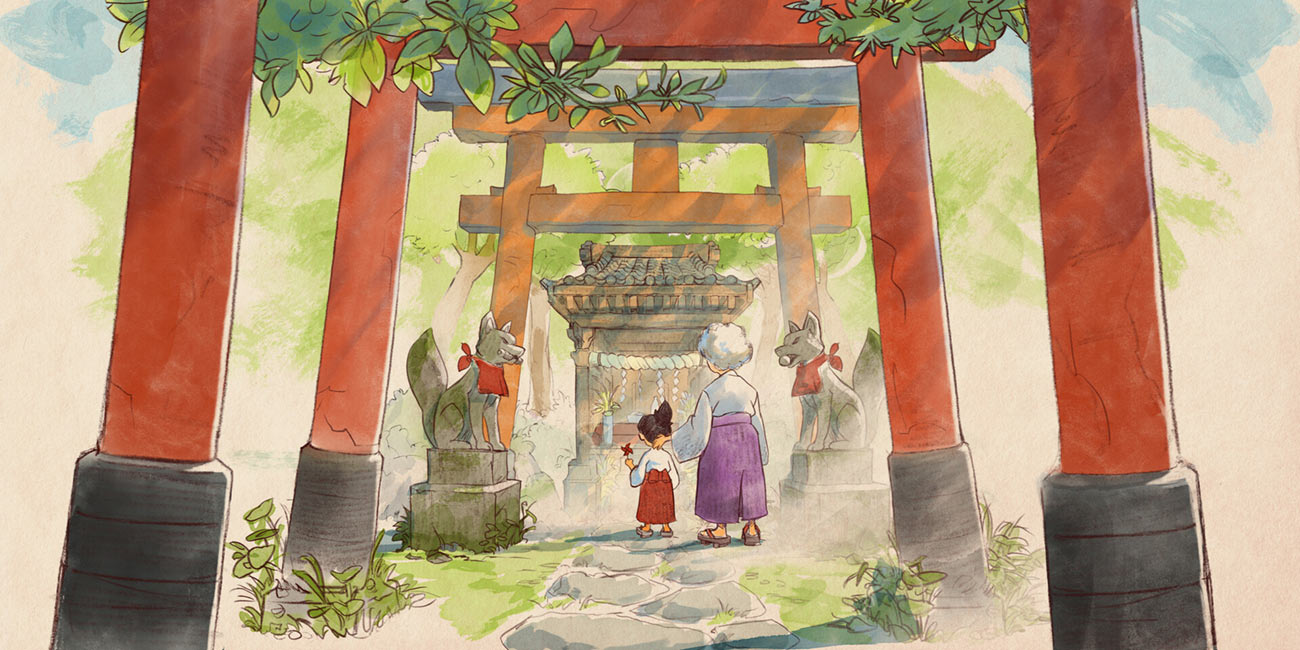 Kiriko Origin Story: Shinto Shrine Art from Overwatch 2