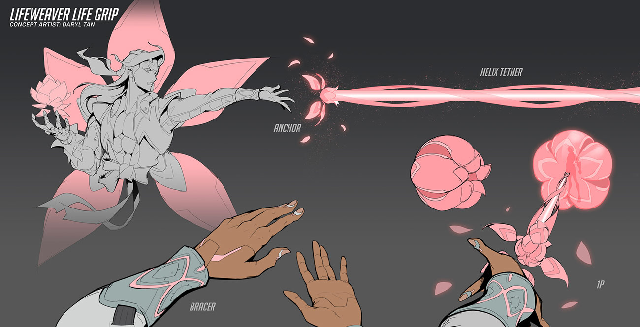 Lifeweaver Life Grip Art from Overwatch 2