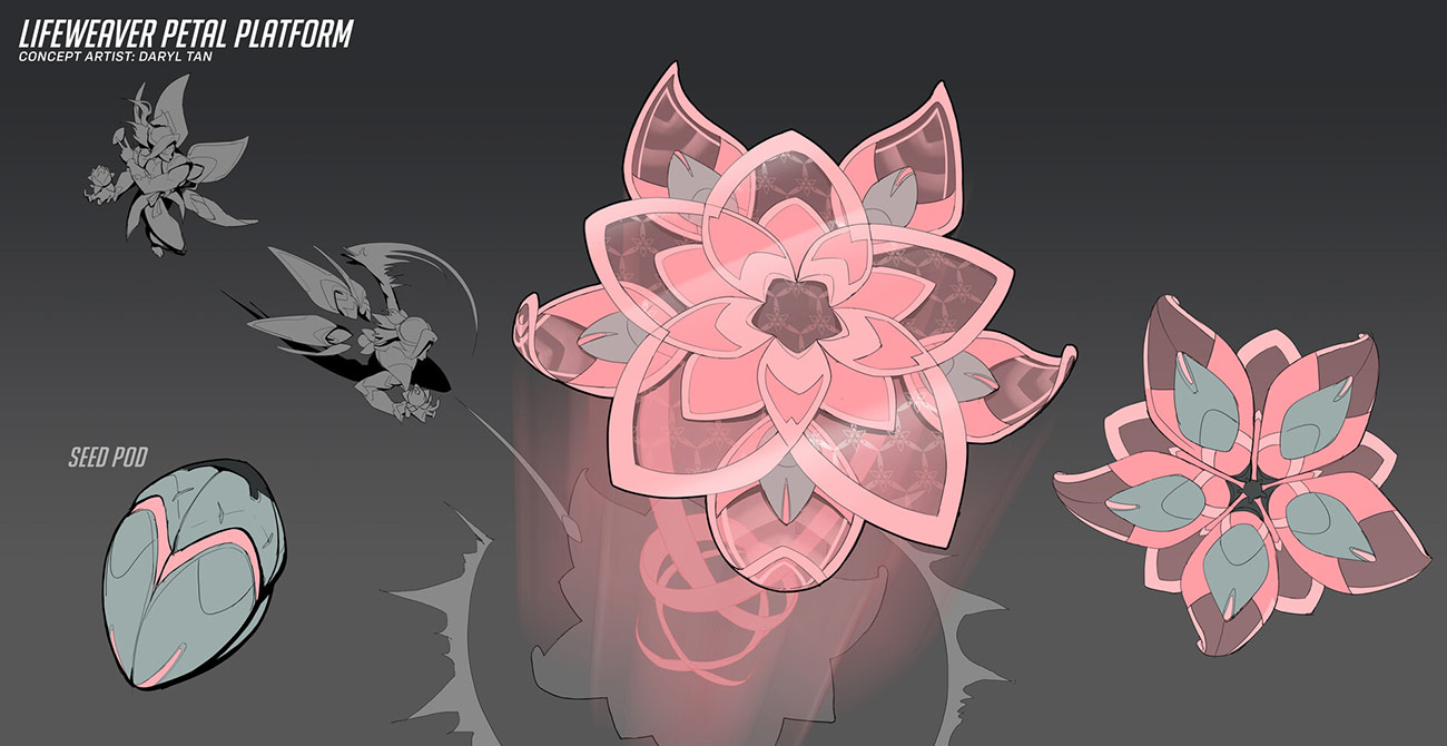 Lifeweaver Petal Platform Art from Overwatch 2