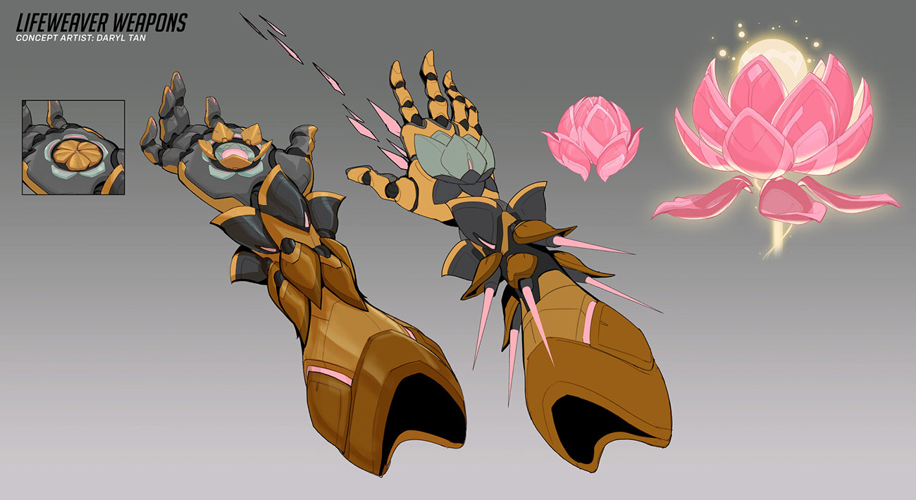 Lifeweaver Weapon Art from Overwatch 2