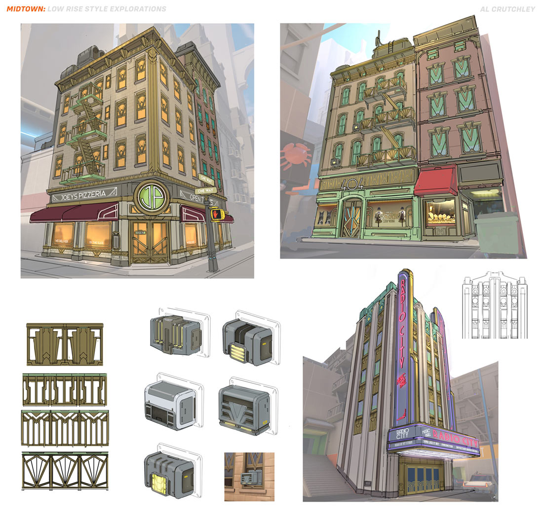 Midtown Low-Rise Style Explorations from Overwatch 2