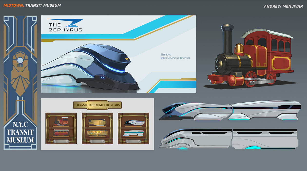 Midtown Transit Museum Art from Overwatch 2