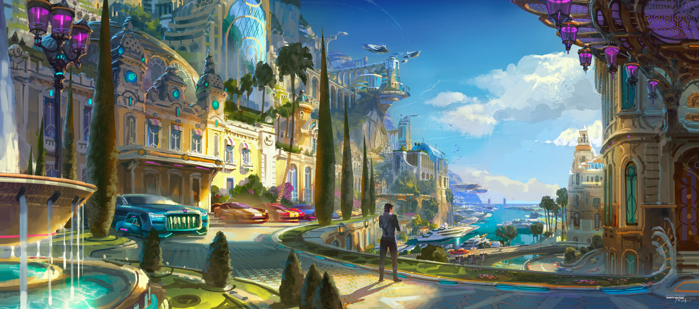 Monte Carlo Map Art from Overwatch 2