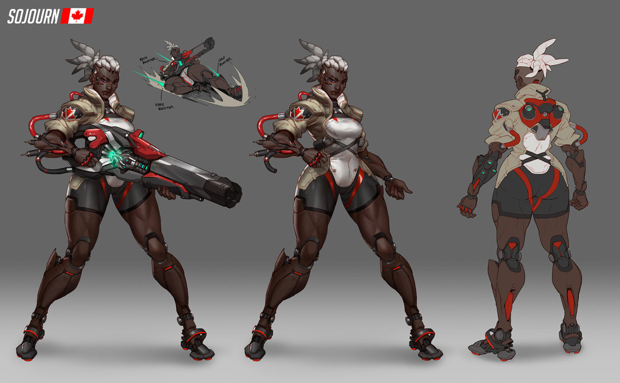 Sojourn Concept Art from Overwatch 2