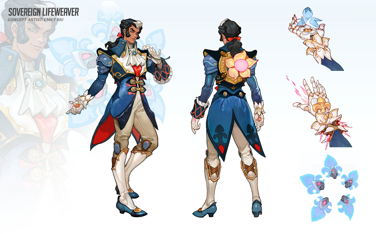Sovereign Lifeweaver Skin Concept Art from Overwatch 2