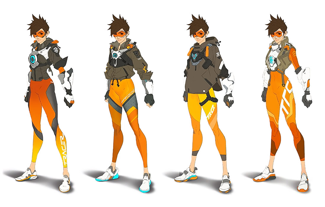 Tracer Concept Art from Overwatch 2
