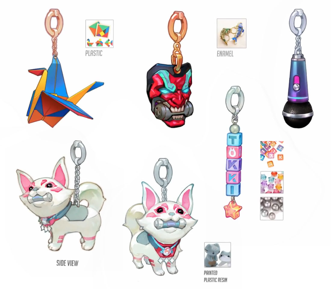 Weapon Charms Art from Overwatch 2