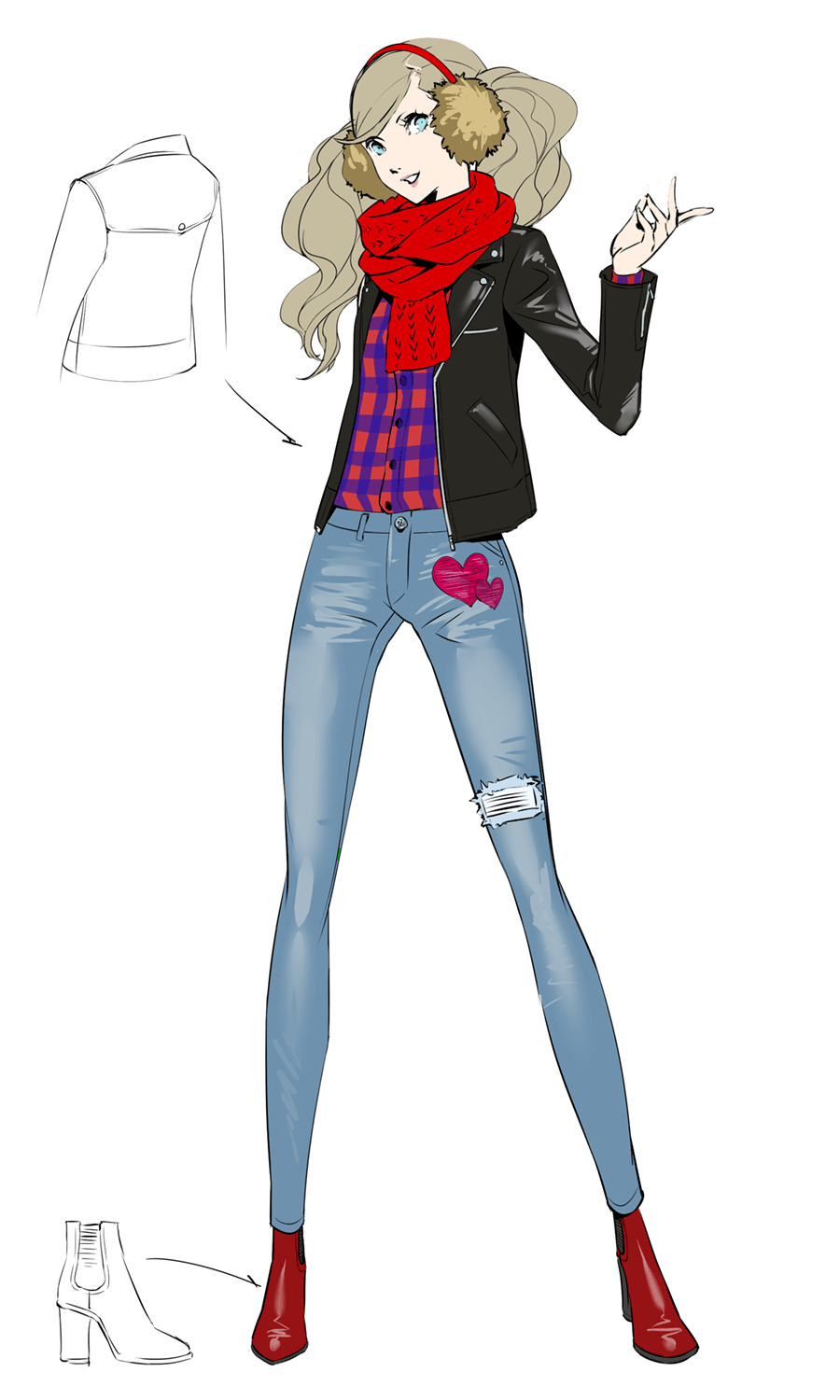 Ann Takamaki Concept Artwork from Persona 5 Royal