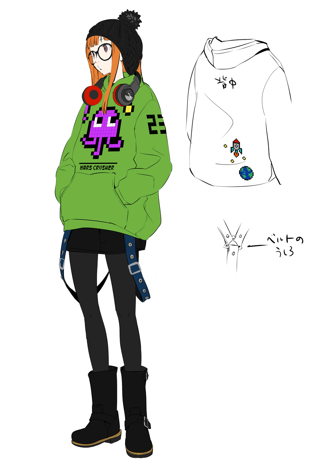 Futaba Sakura Concept Art from Persona 5 Royal