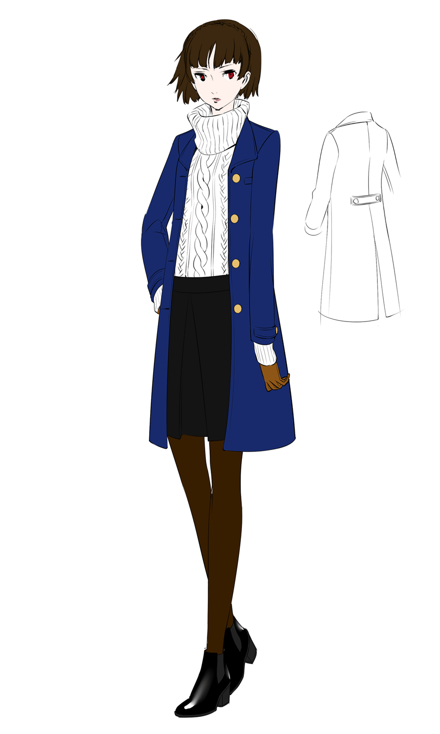 Makoto Nijima Concept Artwork from Persona 5 Royal